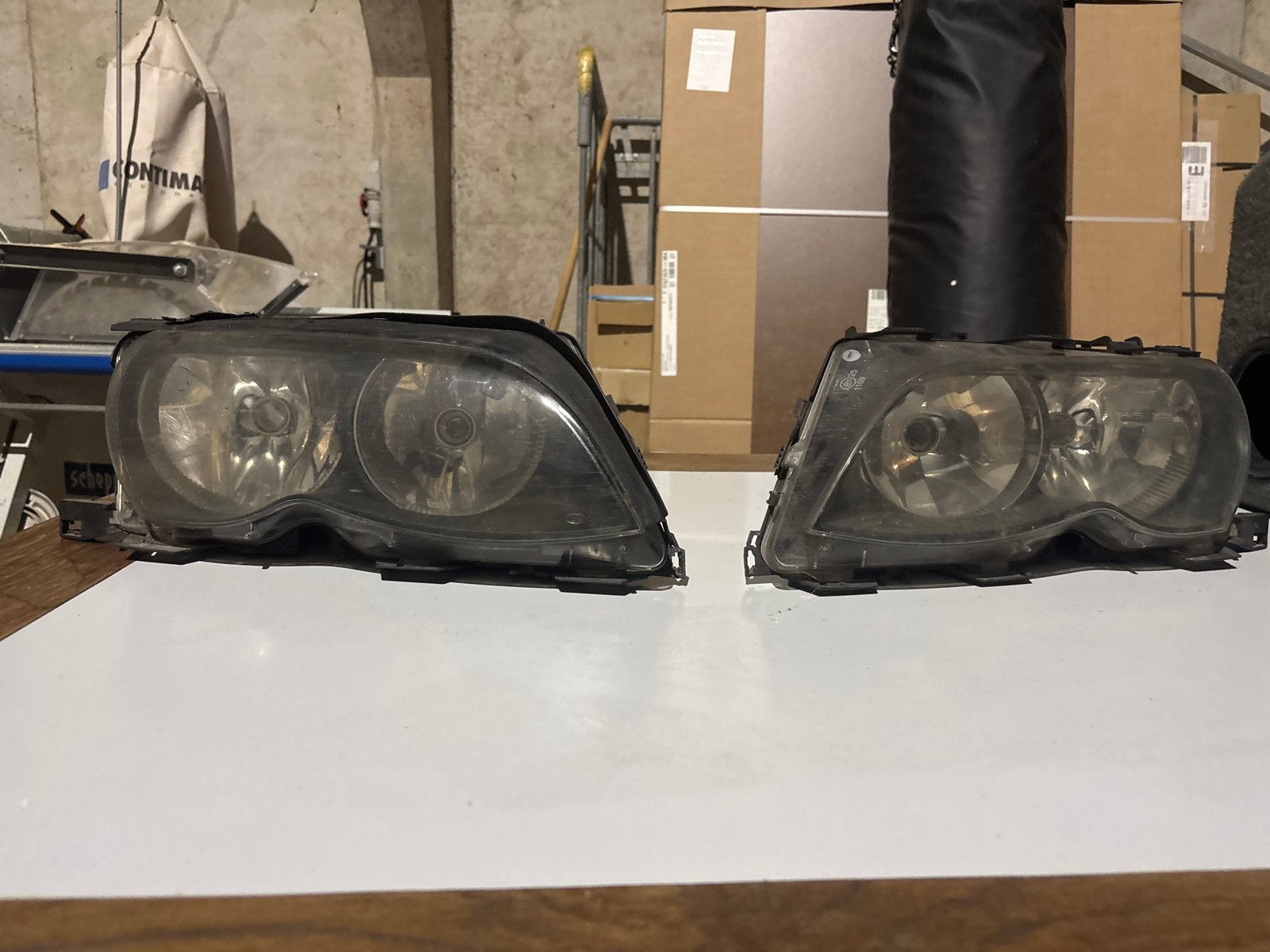 BMW E46 Koplampen Set (Links & Rechts), Ophalen, Gebruikt, BMW