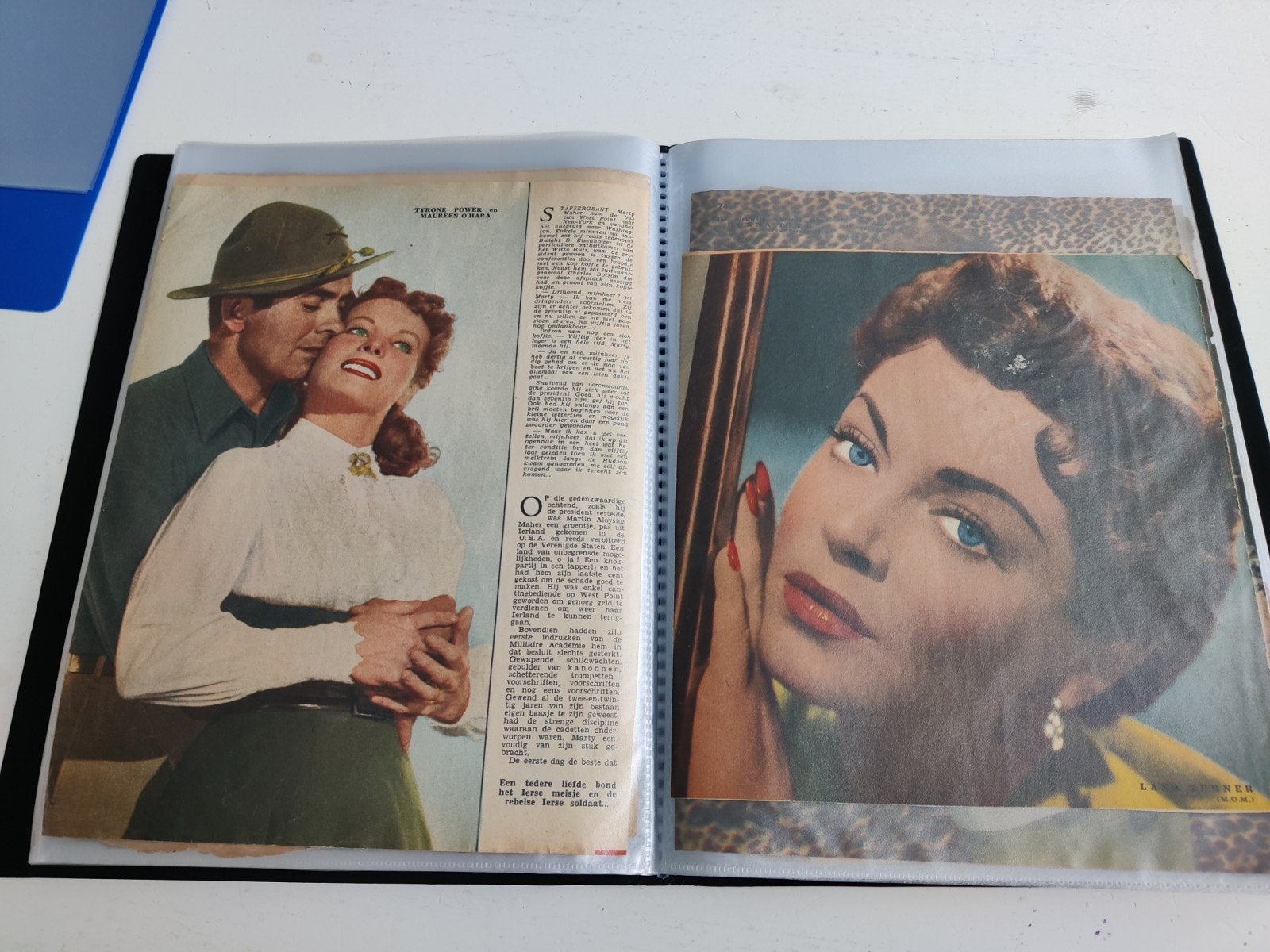 Album 200 pagina's knipsels film libelle reklame etc, Ophalen of Verzenden, 1940 tot 1960, Tijdschrift