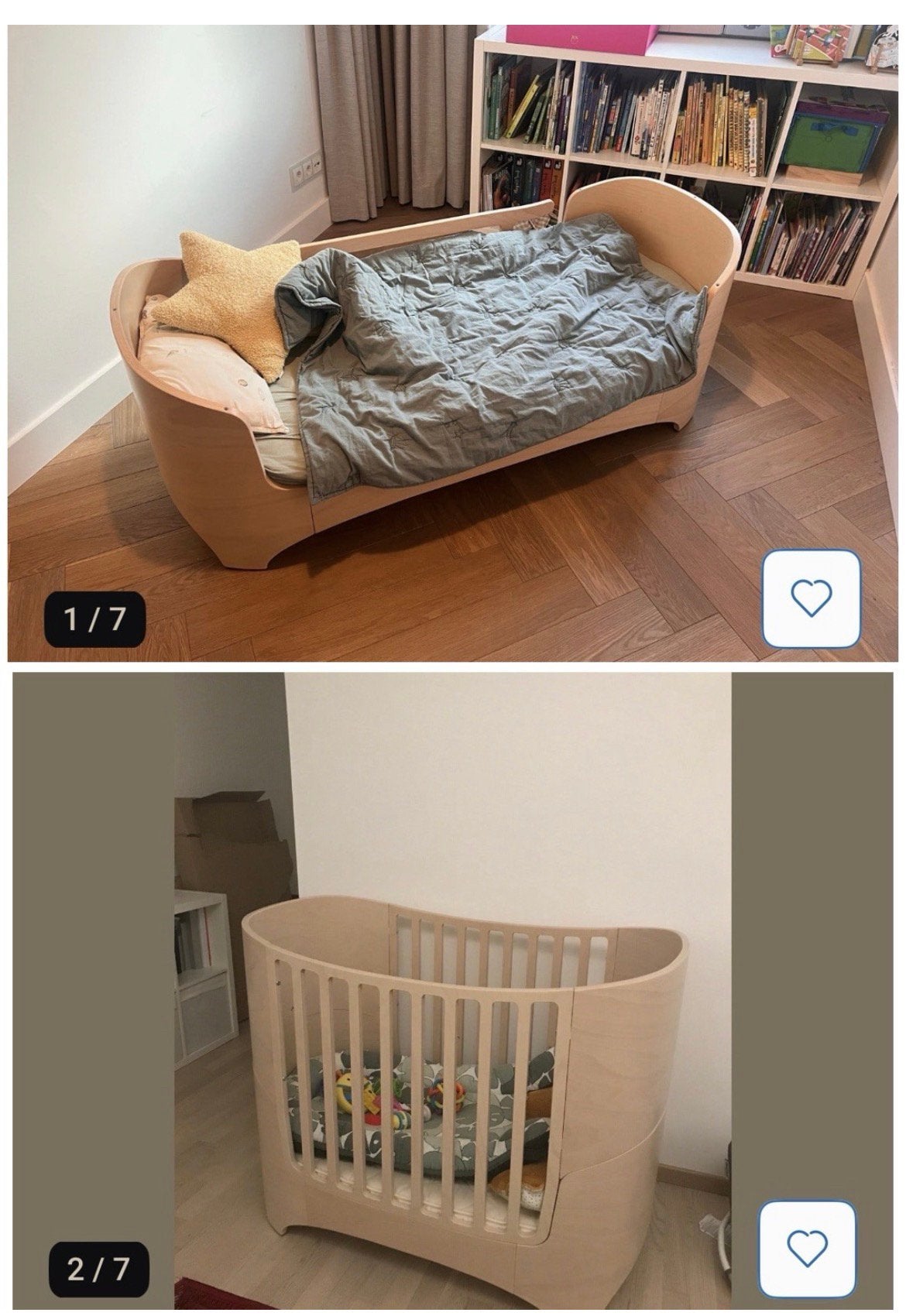 Leander Ledikant + junior set incl.matras, Ophalen, Zo goed als nieuw, Ledikant