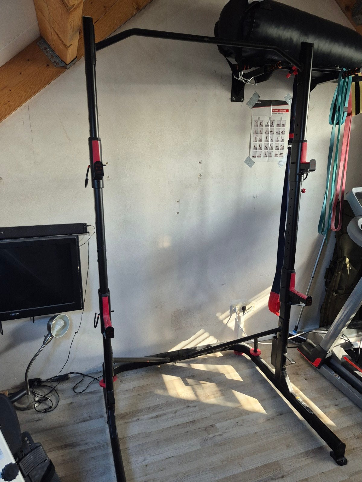 Squatrek met optrekstang, Sport en Fitness, Ophalen, Gebruikt, Armen, Overige typen