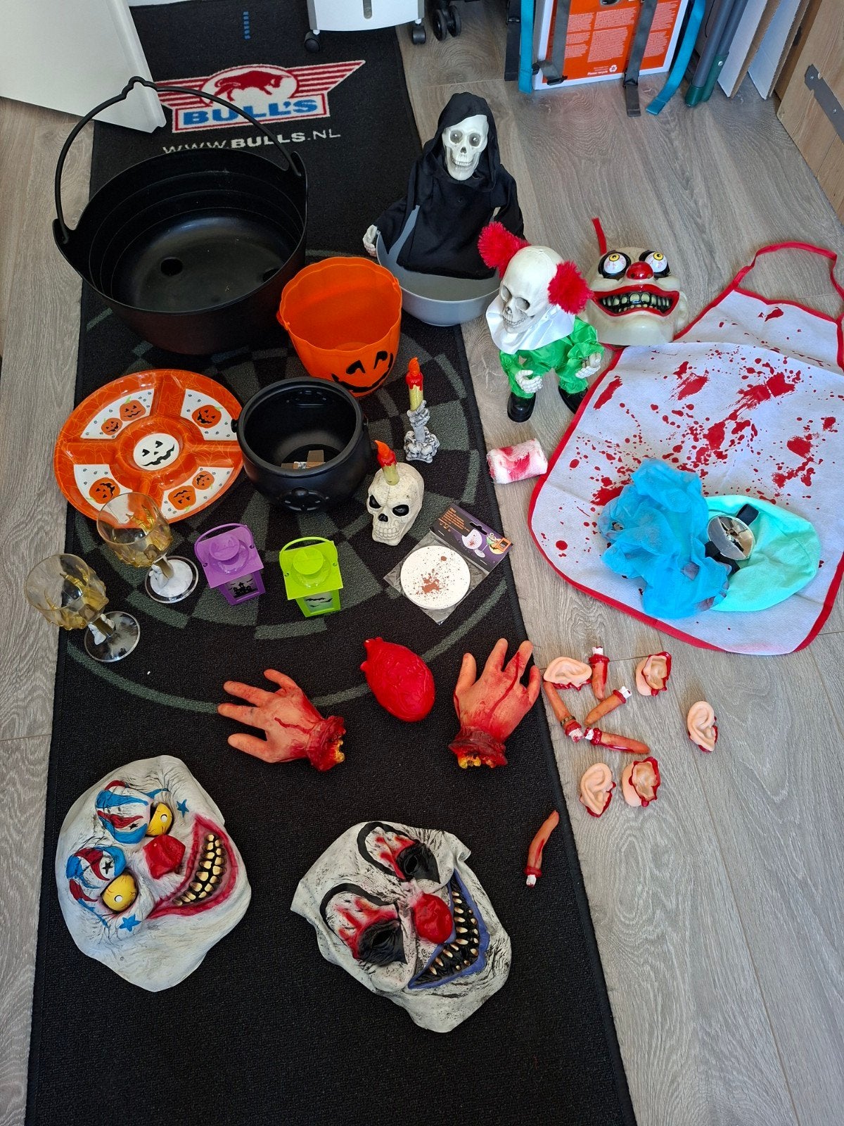 Halloween spullen (3 verhuisdozen vol), Hobby en Vrije tijd, Ophalen of Verzenden, Zo goed als nieuw
