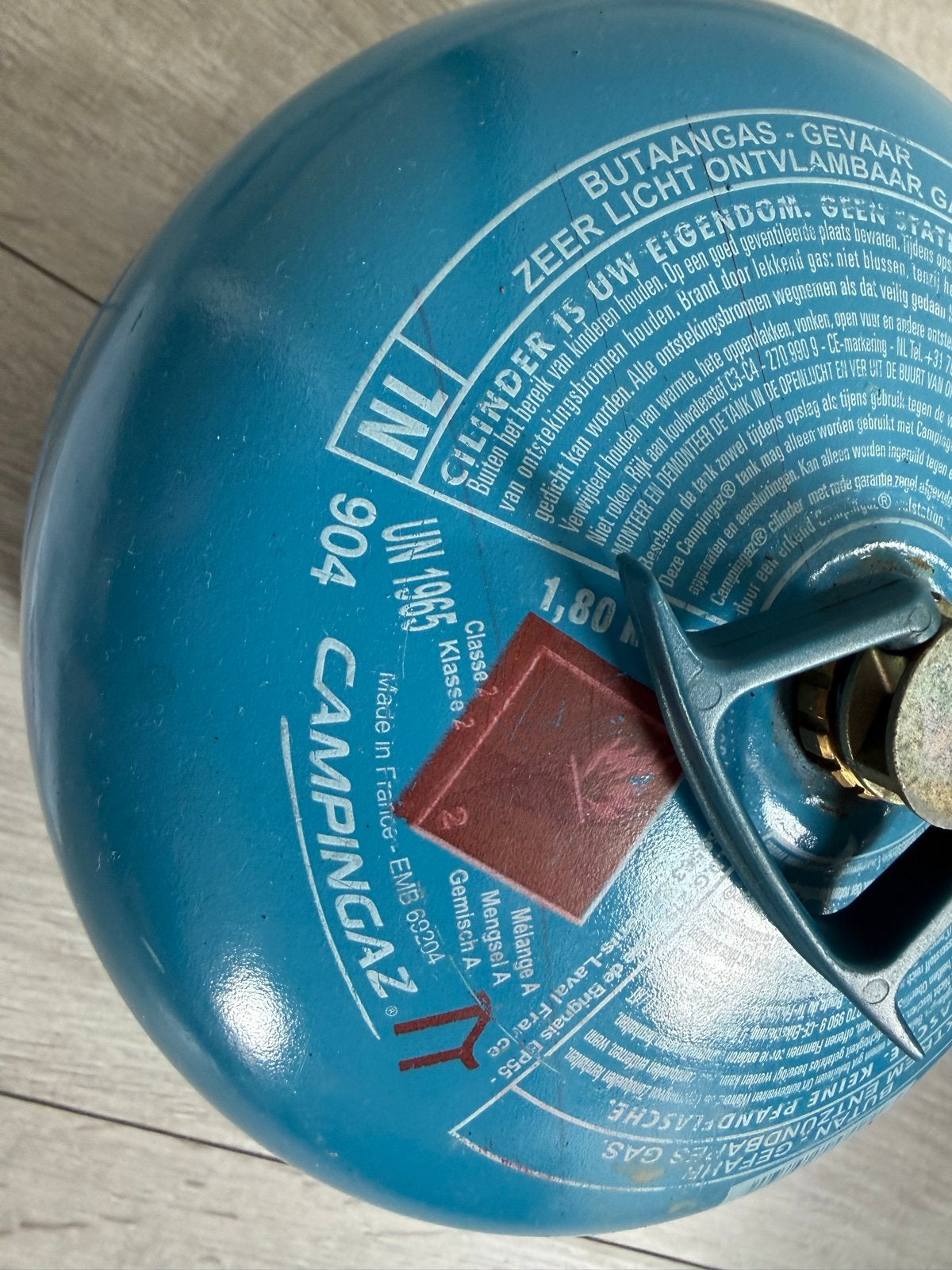 Campingaz 904 gasfles met 0,7kg gas, Ophalen, Gebruikt