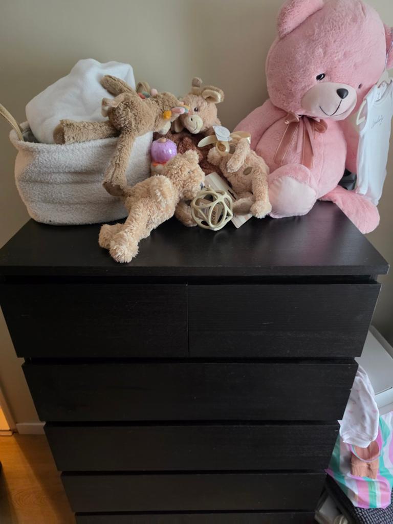 IKEA Malm Ladekast Zwartbruin - 6 Lades, Huis en Inrichting, Kasten | Ladekasten, Gebruikt, 5 laden of meer, 100 tot 150 cm, 25 tot 50 cm