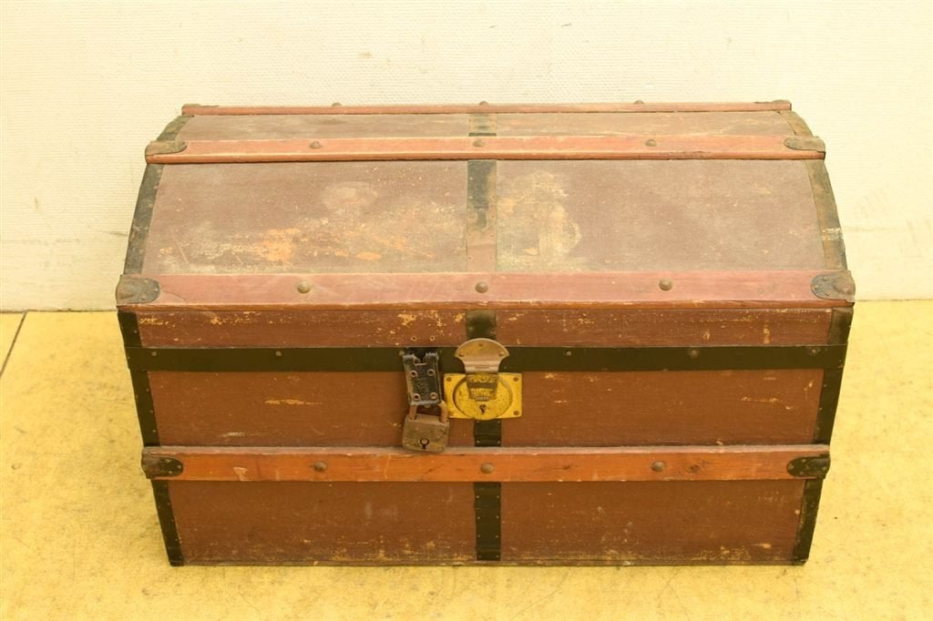 Houten kist 44212, Huis en Inrichting, Ophalen of Verzenden, Gebruikt, 50 tot 100 cm, Minder dan 50 cm