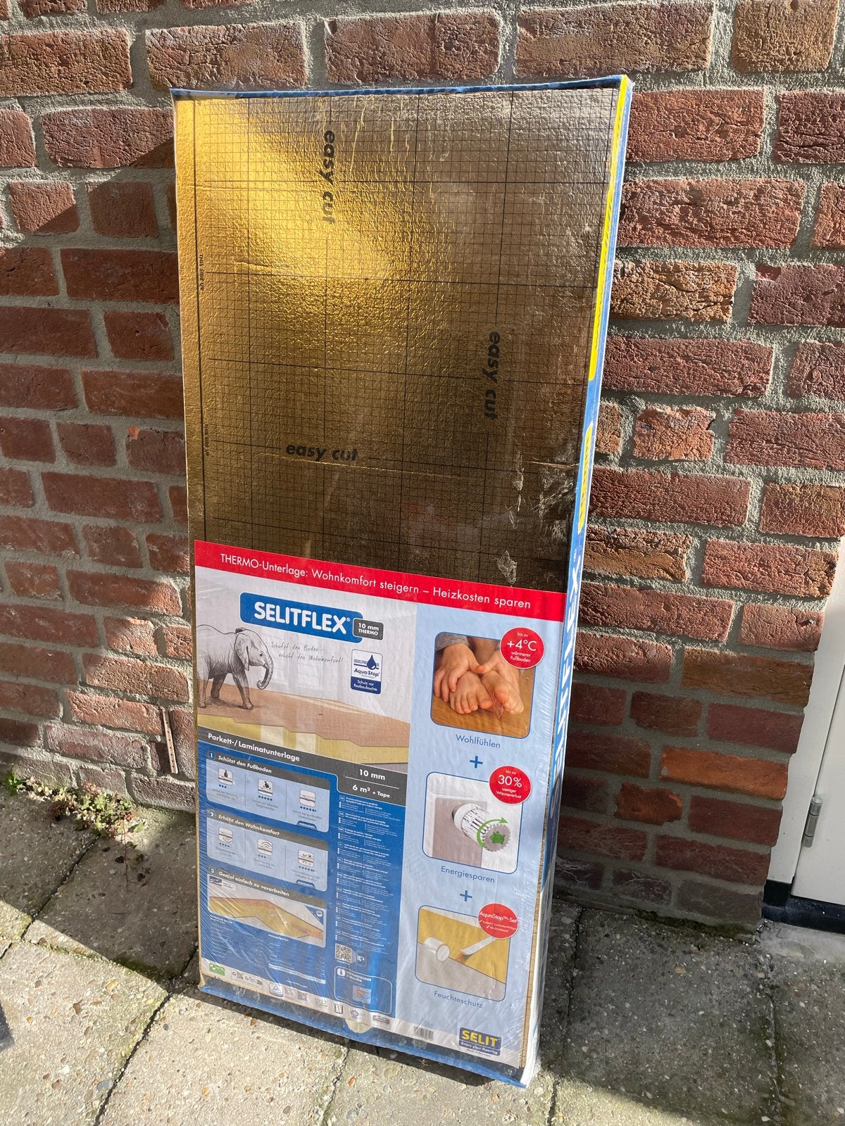 Selitflex 10mm Thermo ondervloer 6m² x 4 pakken - Nieuw, Ophalen, Overige typen, Nieuw, 5 tot 10 m²