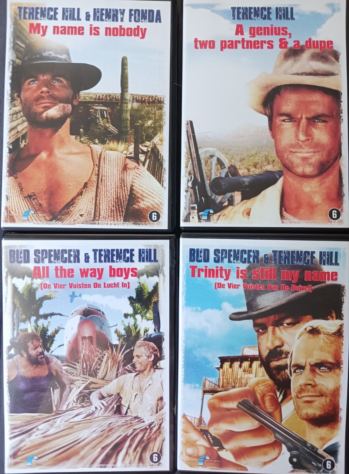 Terence Hill & Bud Spencer 5xfilm, Alle leeftijden, Nederlands, Ophalen of Verzenden, Zo goed als nieuw
