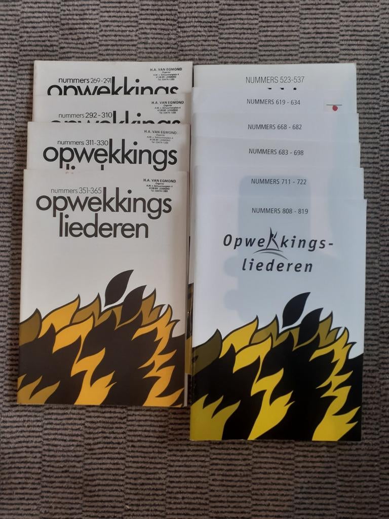 Opwekkingsliederen begeleidingsbundels - Diverse nummers, Muziek en Instrumenten, Bladmuziek, Ophalen of Verzenden, Artiest of Componist