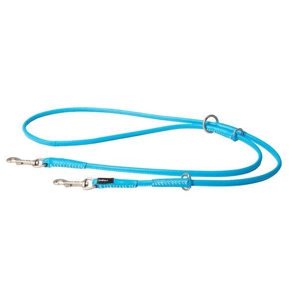 ROGZ Verstelbare Hondenriem Leder S 200 cm Turquoise KOOPJE!, Ophalen of Verzenden, Nieuw, Hondenriem