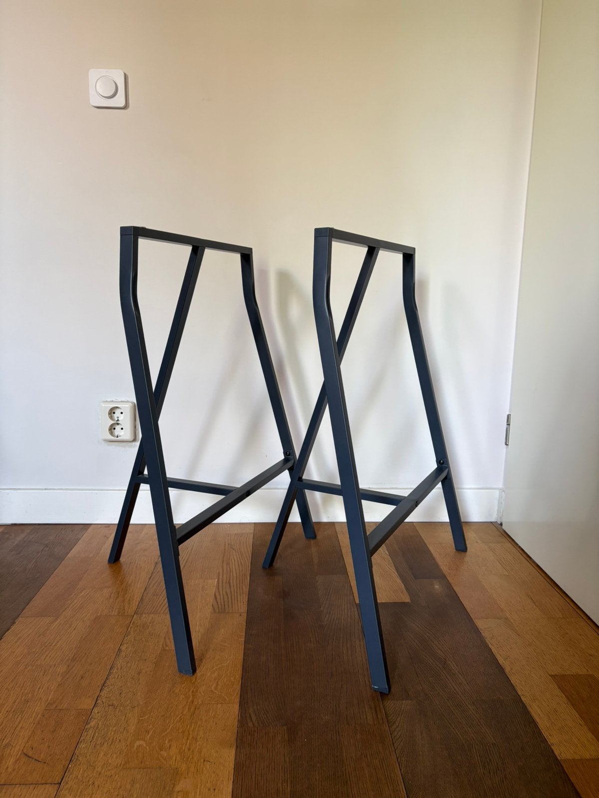 IKEA Lerberg schragen (2 stuks), Ophalen, Tafelpoot, 50 tot 100 cm, Zo goed als nieuw