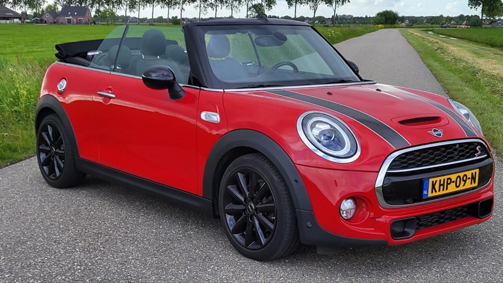 Mini Cooper S Cabrio 2018 192Pk Led Navi Leder Harman/Kardon, Auto's, Mini, Voorwielaandrijving, Cabriolet, USB, Leder