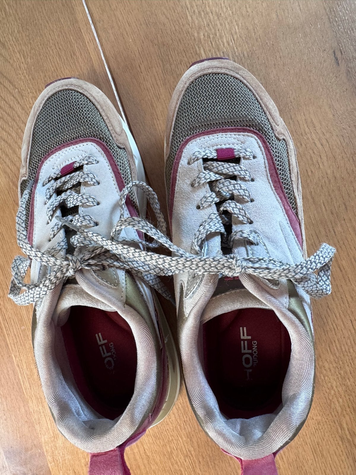 HOFF Pudong sneakers - Zo goed als nieuw maat 38, Ophalen of Verzenden, Zo goed als nieuw, Bruin, Sneakers of Gympen