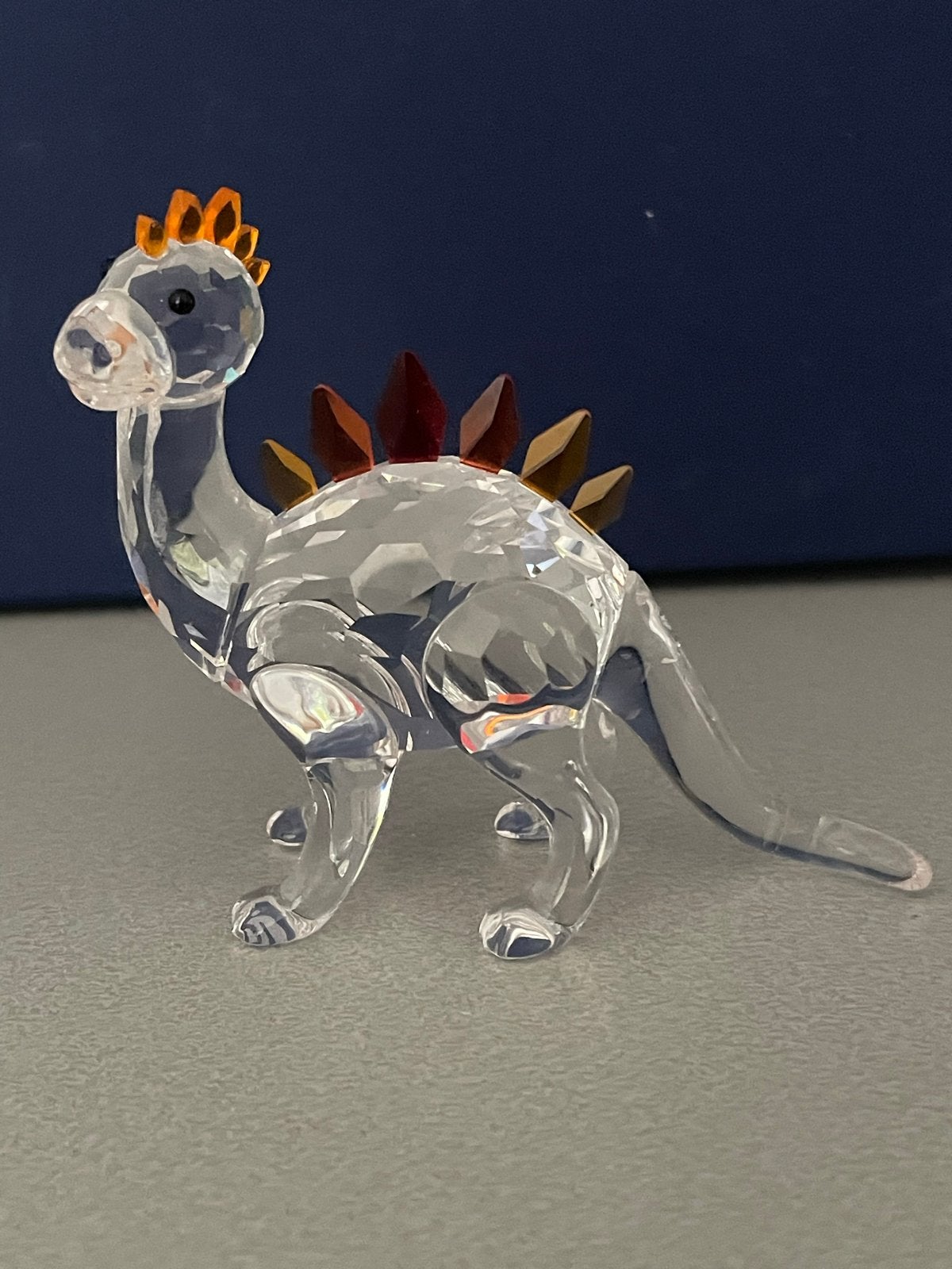 Swarovski Kristal Dinosaurus Stegosaurus Figuurtje, Verzamelen, Swarovski, Ophalen, Zo goed als nieuw, Figuurtje