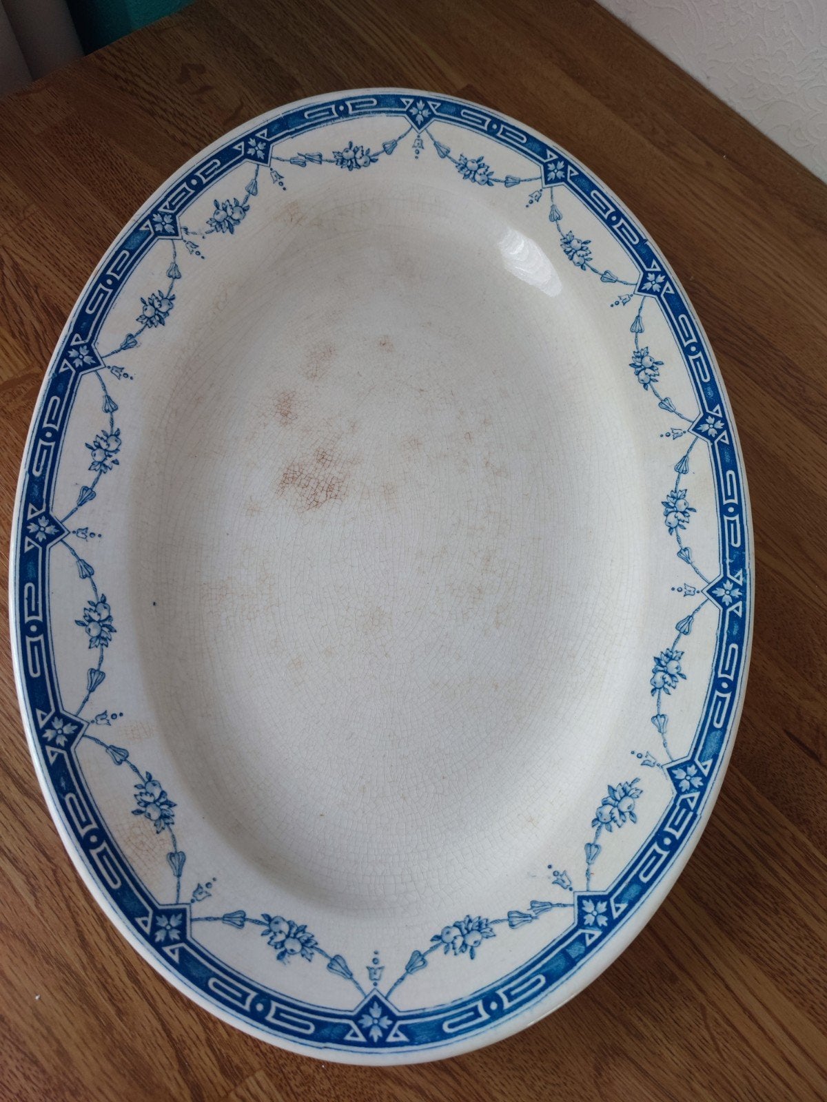 Ovale schaal Petrus Regout Athene, Ophalen of Verzenden