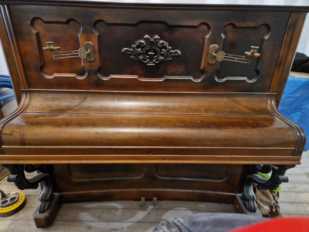 Moet weg! Prachtige antieke piano uit 1860!, Muziek en Instrumenten, Piano's, Ophalen, Gebruikt