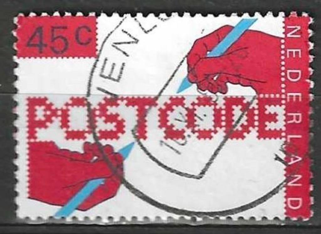 Nederland 1978 - Yvert 1085 - Postcodes Nederland (ST), Verzenden, Gestempeld