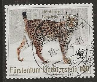Liechtenstein 85, lynx, Verzenden, Overige landen, Gestempeld