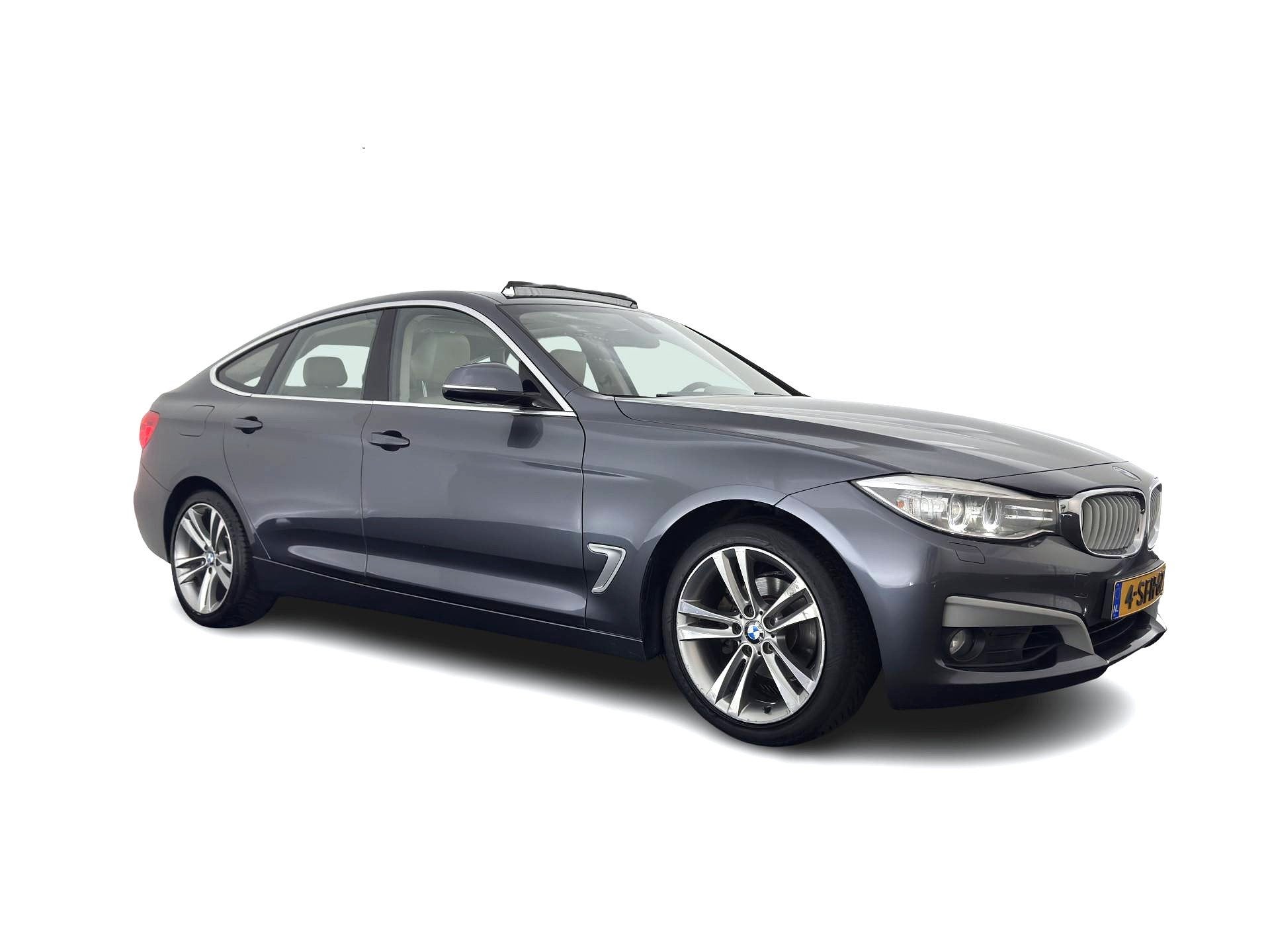 BMW 3-serie Gran Turismo 320i High Executive *PANO | LEATHER, Auto's, BMW, Gebruikt, 4 cilinders, Bedrijf, Handgeschakeld