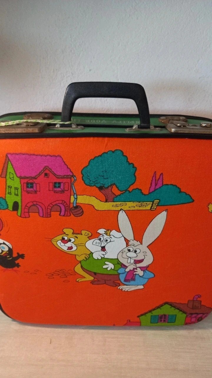 Vintage retro thema upcycle klm koffer logeertasse, Ophalen of Verzenden, Zo goed als nieuw, Klm, Jongetje of Meisje