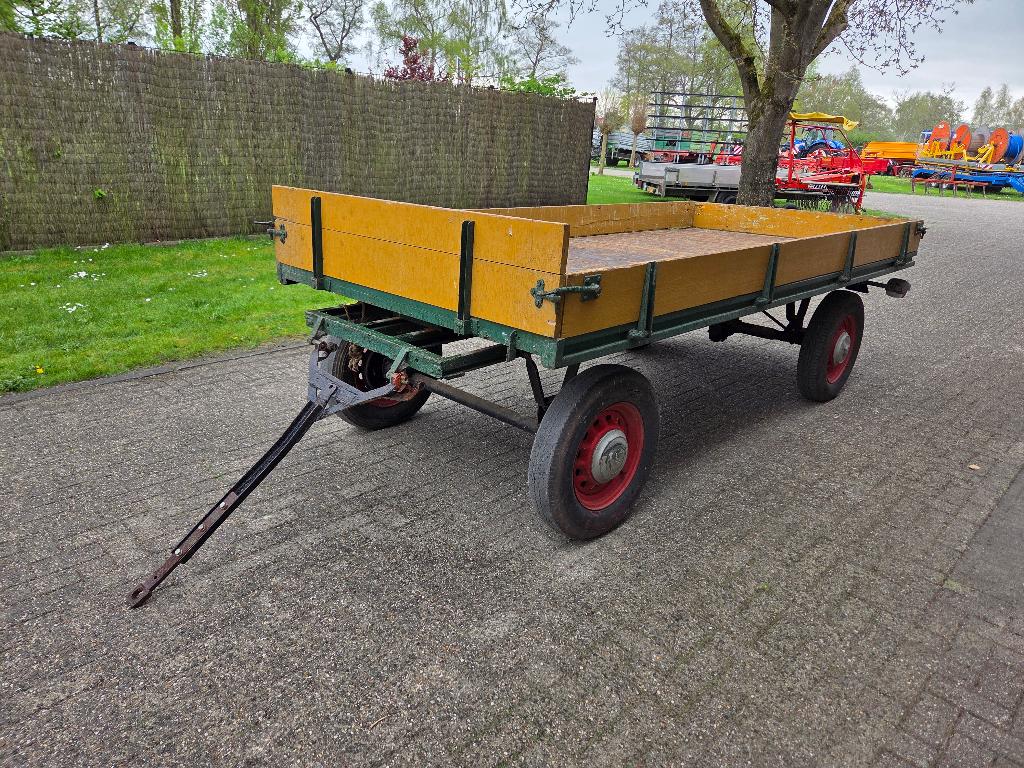 Platte wagen, Doe-het-zelf en Verbouw, Transportwagens, 100 liter of meer, Ophalen, Gebruikt, Transportkar