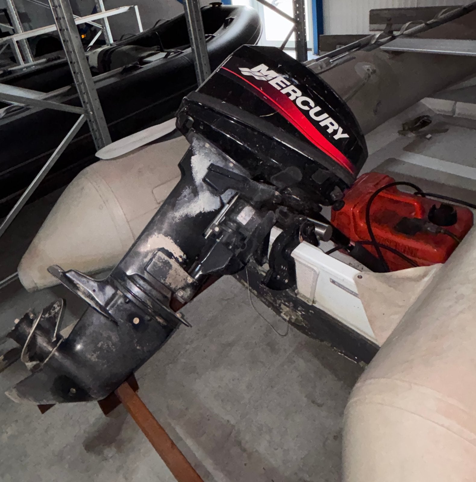 Te koop 8pk Mercury buitenboordmotor, Ophalen, Zo goed als nieuw, Mercury, Overige materialen
