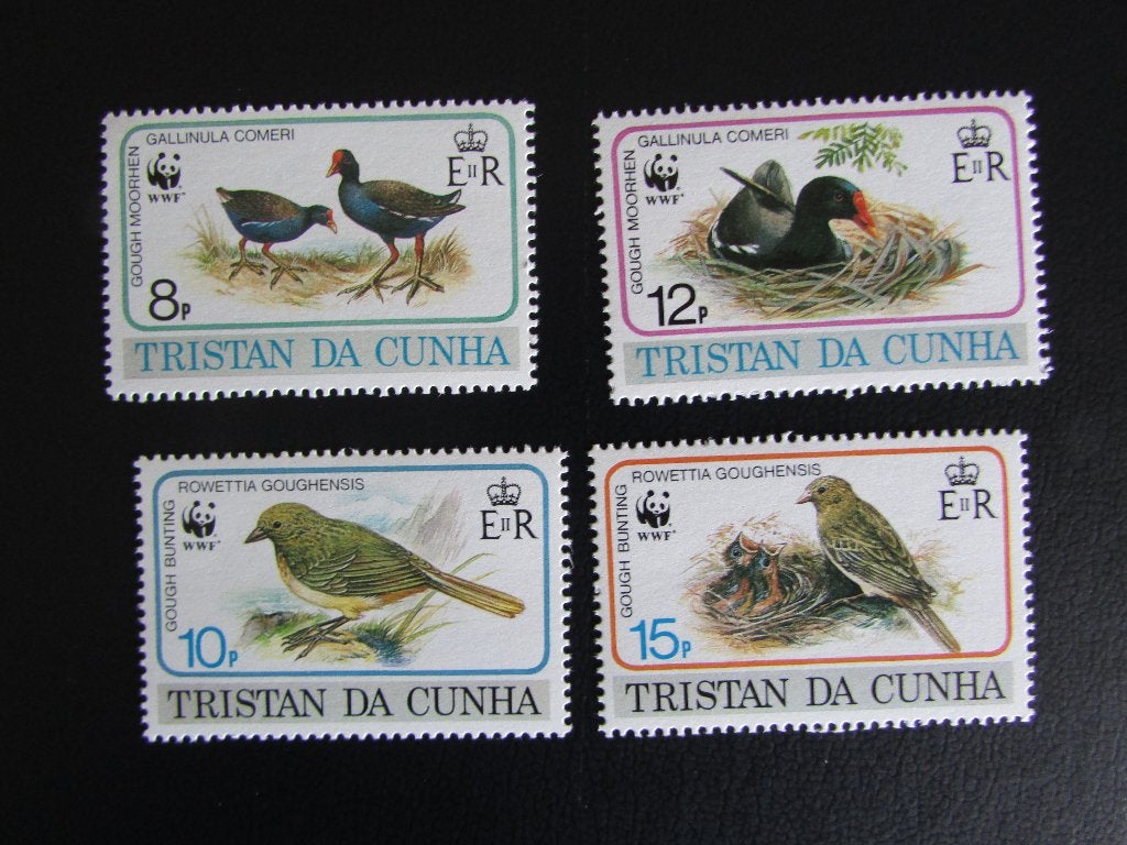 Postzegel Vogel: Serie van 4 Vogels uit Tristan da Cunha, Ophalen of Verzenden, Postfris, Dier of Natuur