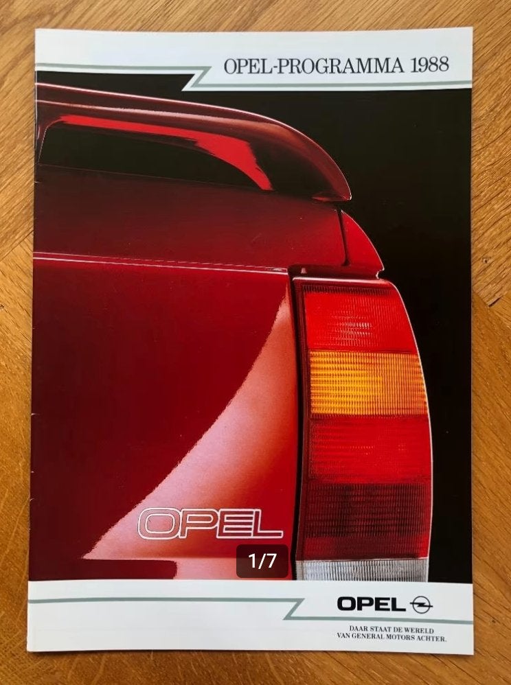Opel Programma 1988 folder, Opel, Verzenden, Nieuw, Opel