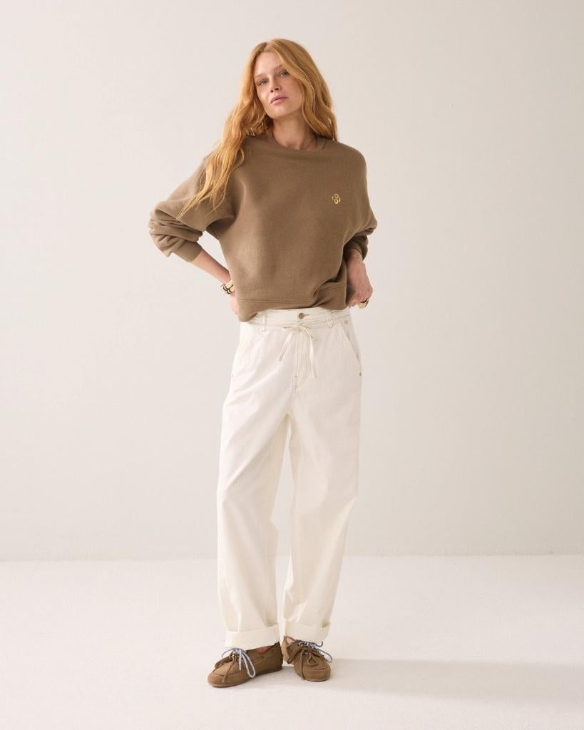 Cocoon fit trousers summum 34/xs, Kleding | Dames, Broeken en Pantalons, Summum Woman, Wit, Ophalen of Verzenden, Zo goed als nieuw