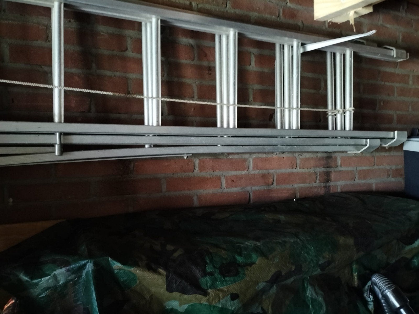 Aluminium ladder 3x7 treden, 4 meter - Ideaal voor karwei, Ophalen, Gebruikt, Ladder, Opvouwbaar of Inschuifbaar