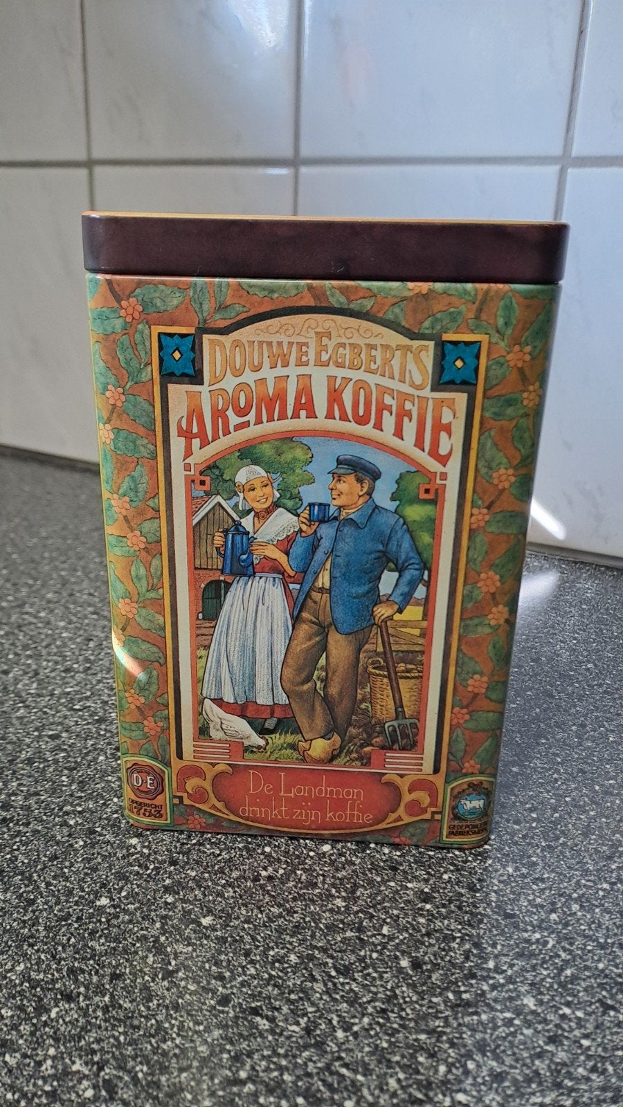 Vintage Douwe Egberts Aroma Koffie Bewaarbus, Verzamelen, Blikken, Ophalen of Verzenden, Gebruikt, Koffie, Douwe Egberts