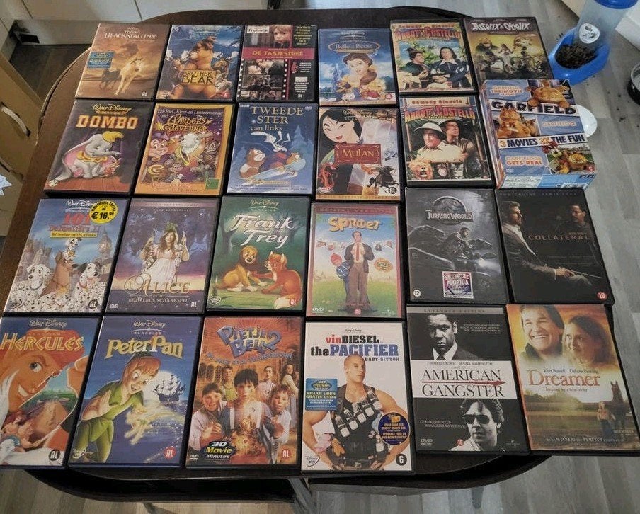 Grote collectie van 43 diverse dvd's - films en series, Gebruikt, Animatie, Alle leeftijden, Ophalen of Verzenden