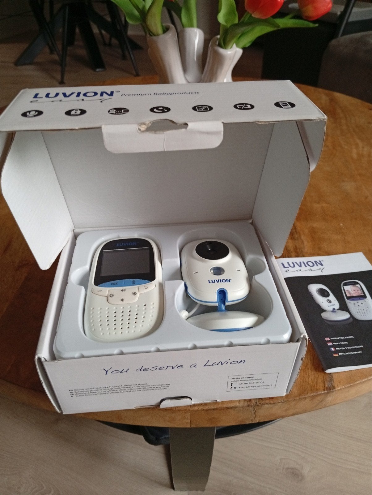 Luvion Easy babyphone, Ophalen of Verzenden, Gebruikt, 250 meter of meer, Camera