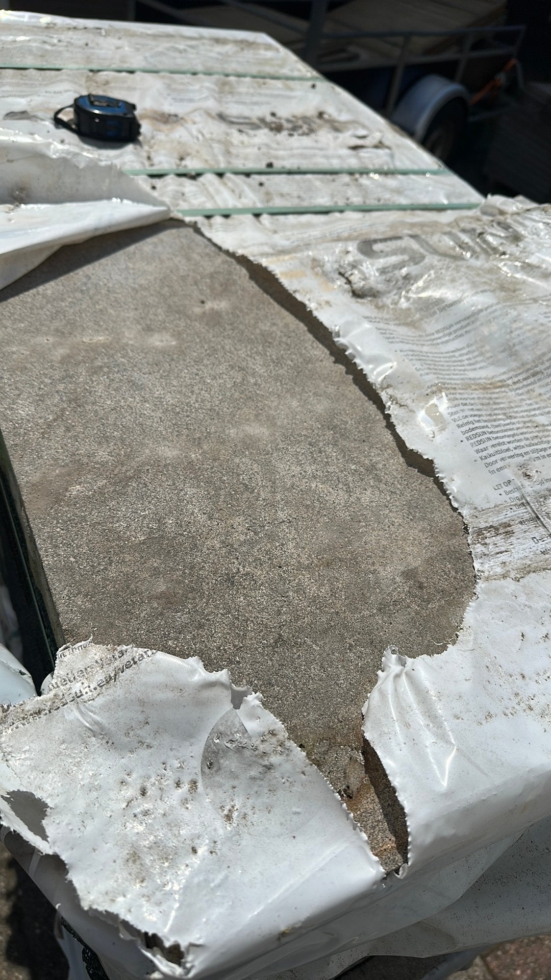 Terras tegels stenen bestrating 60x30 6 dik, Ophalen, Zo goed als nieuw