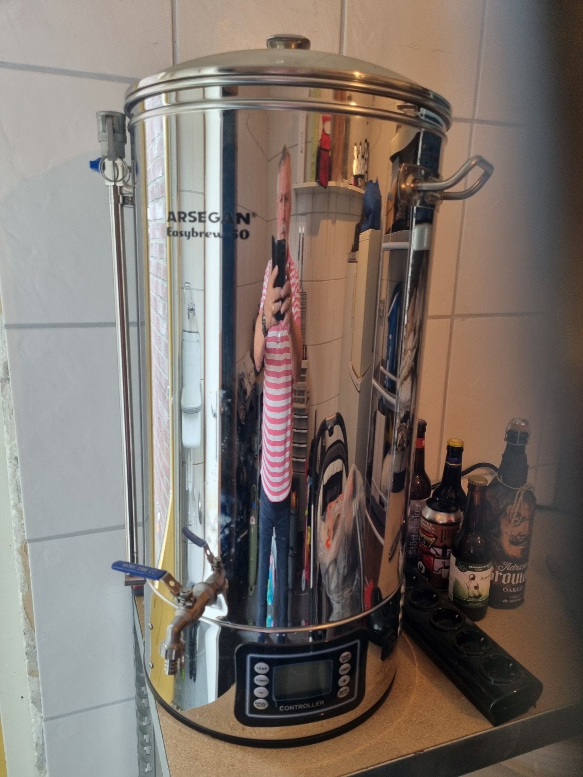 Arsegan Easybrew-50 Brouwketel - Gloednieuw met Cooler, Ophalen, Overige typen, Metaal, Overige merken