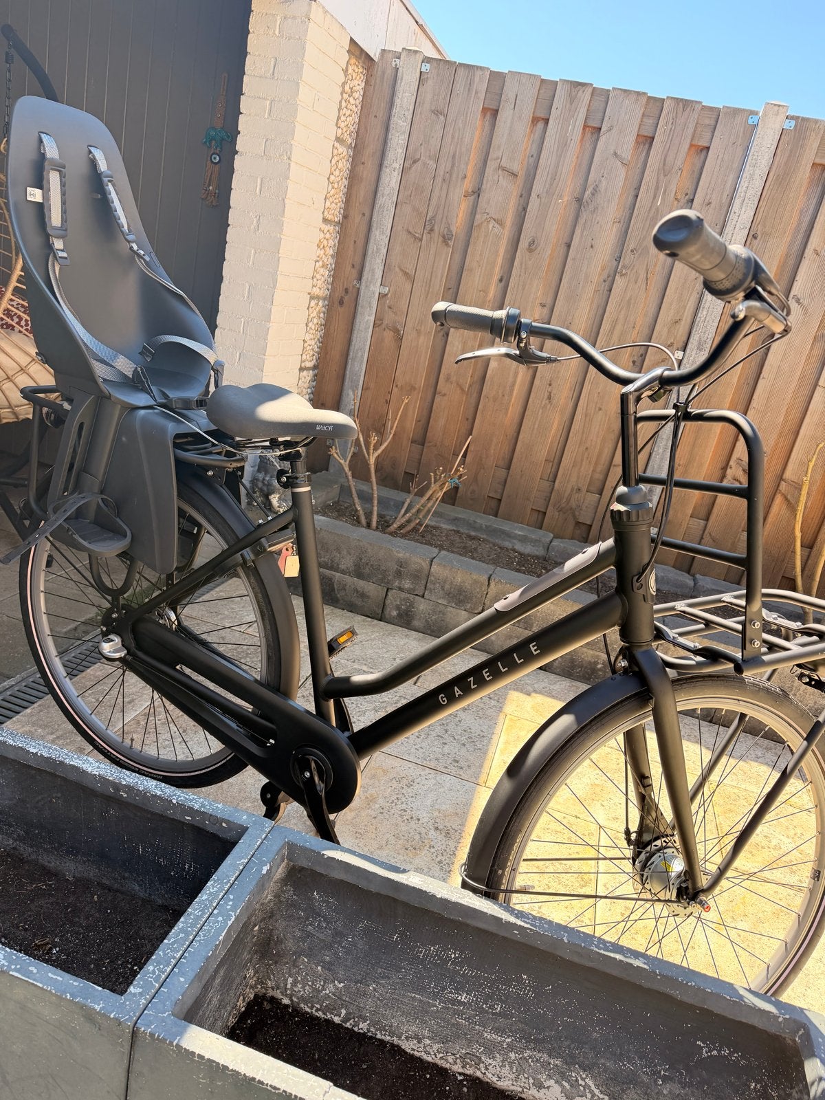 Gazelle C7 Transportfiets met kinderzitje, Ophalen, Terugtraprem, Gebruikt, Versnellingen