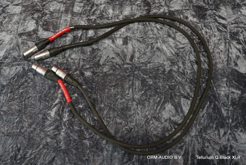 Tellurium Q, Black, XLR, Gebalanceerde Interlink, 1.0 Meter, Ophalen of Verzenden, Gebruikt, Minder dan 2 meter, Interlink-kabel