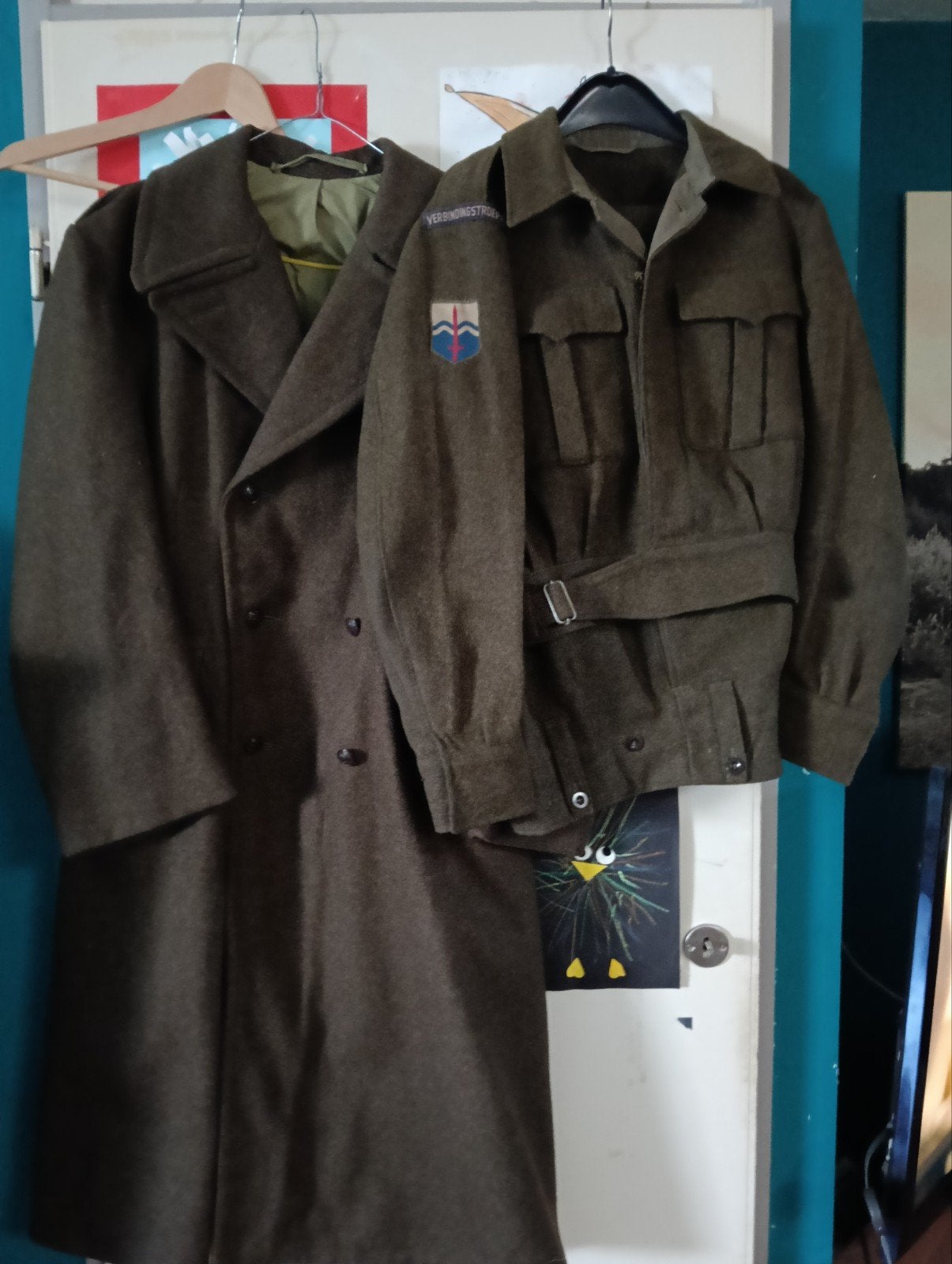 Militair uniform uit 1957 inclusief broek, Ophalen, Landmacht, Nederland, Kleding of Schoenen