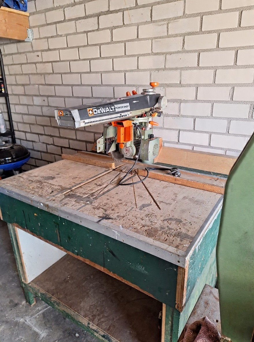 Dewalt Powershop DW125 Radiaalzaag-Zaagmachine, Ophalen, 1200 watt of meer, 70 mm of meer