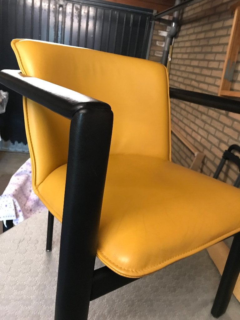 stoelen --- leder-LEOLUX, Ophalen, Gebruikt, Overige kleuren, Vier