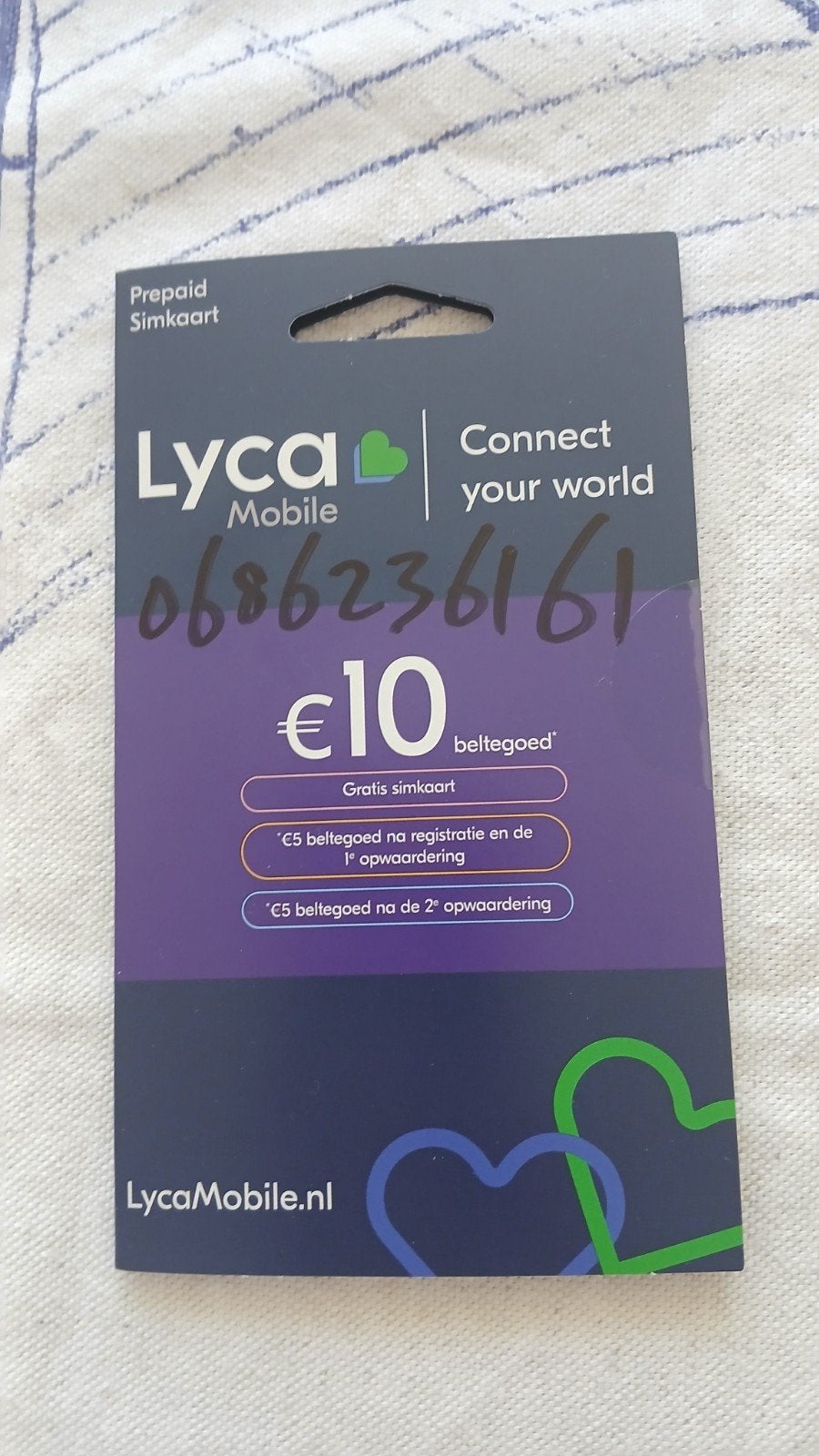 06. 86 23 61 61 top nummer Lyca prepaid 0686236161, Ophalen, Nieuw, KPN
