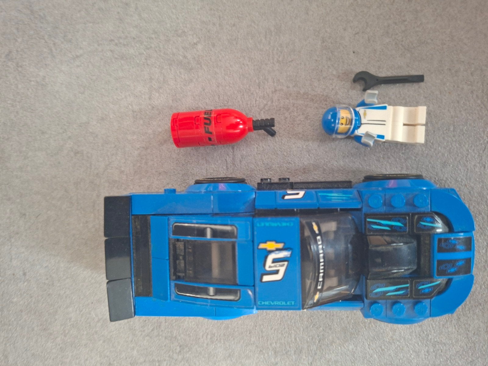 LEGO Speed Champions Chevrolet Camaro ZL1 Racecar 75891, Inclusief minifiguren, Gebruikt, Lego, Complete set
