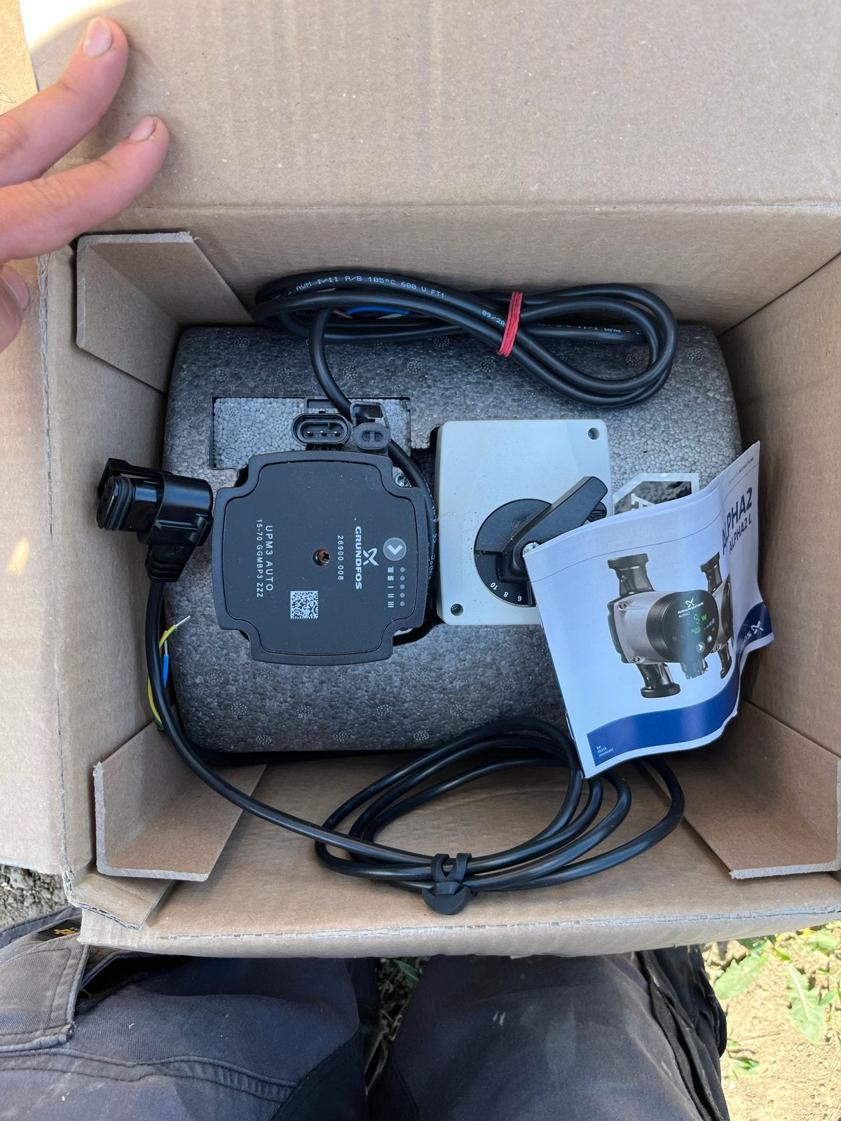 Grundfos ALPHA2 L 25-60 180 circulatiepomp, Ophalen, Minder dan 30 cm, Overige typen, Nieuw