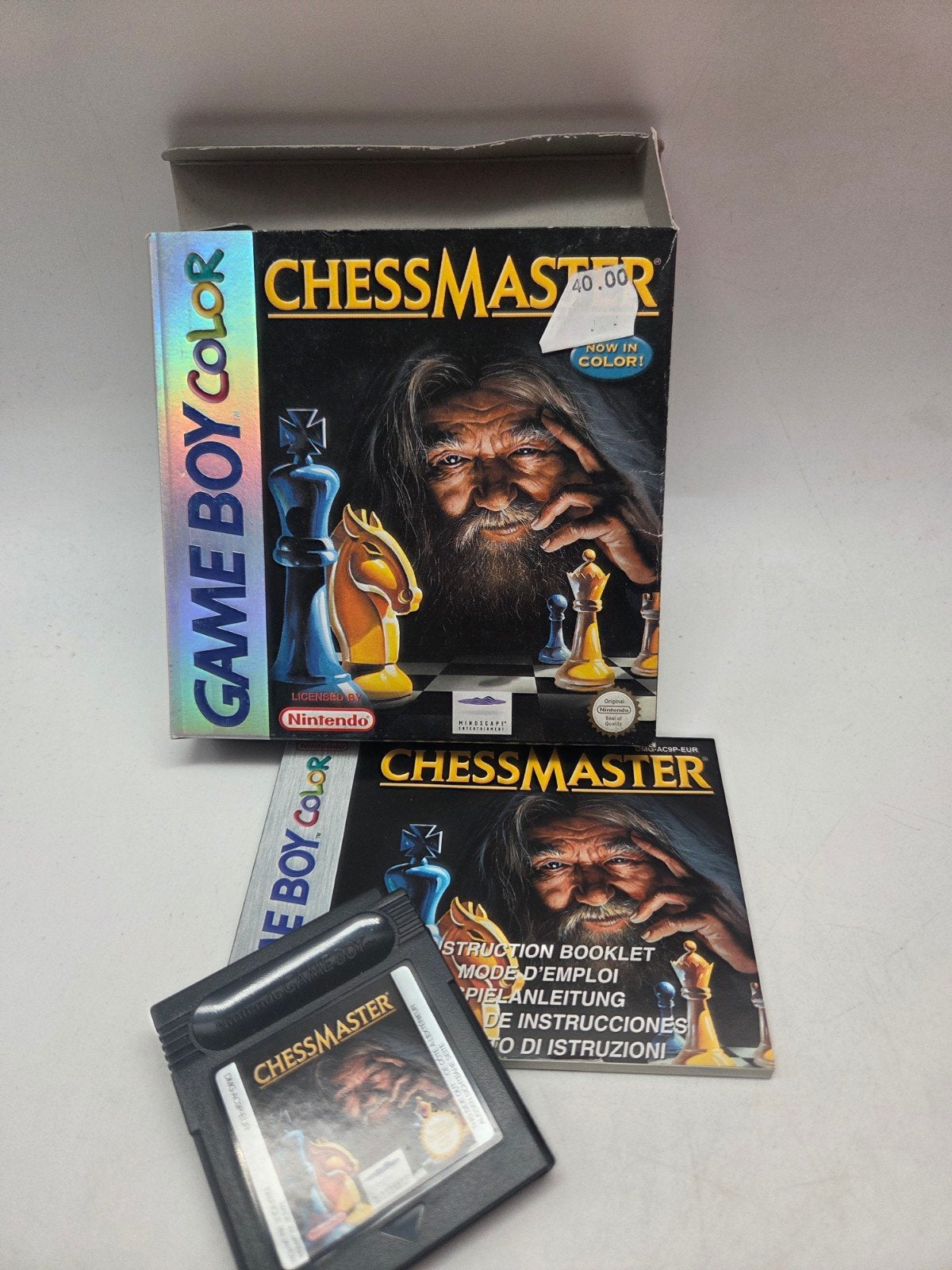 Chessmaster Game Boy Color - Compleet met doos en boekje, Spelcomputers en Games, Gebruikt, Info@learningcompany.com, 1 speler