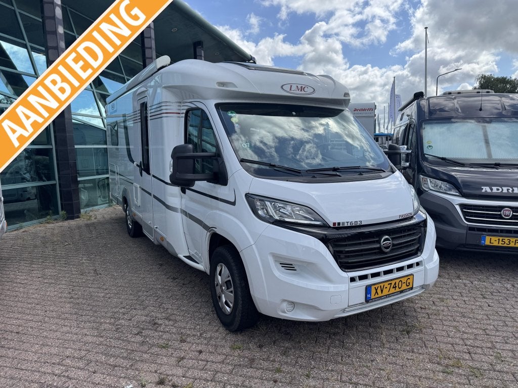 LMC Passion T672 AUTOMAAT ENKELE BEDDEN EURO6 25000KM, Caravans en Kamperen, Automaat, Bedrijf, Diesel, 7 tot 8 meter