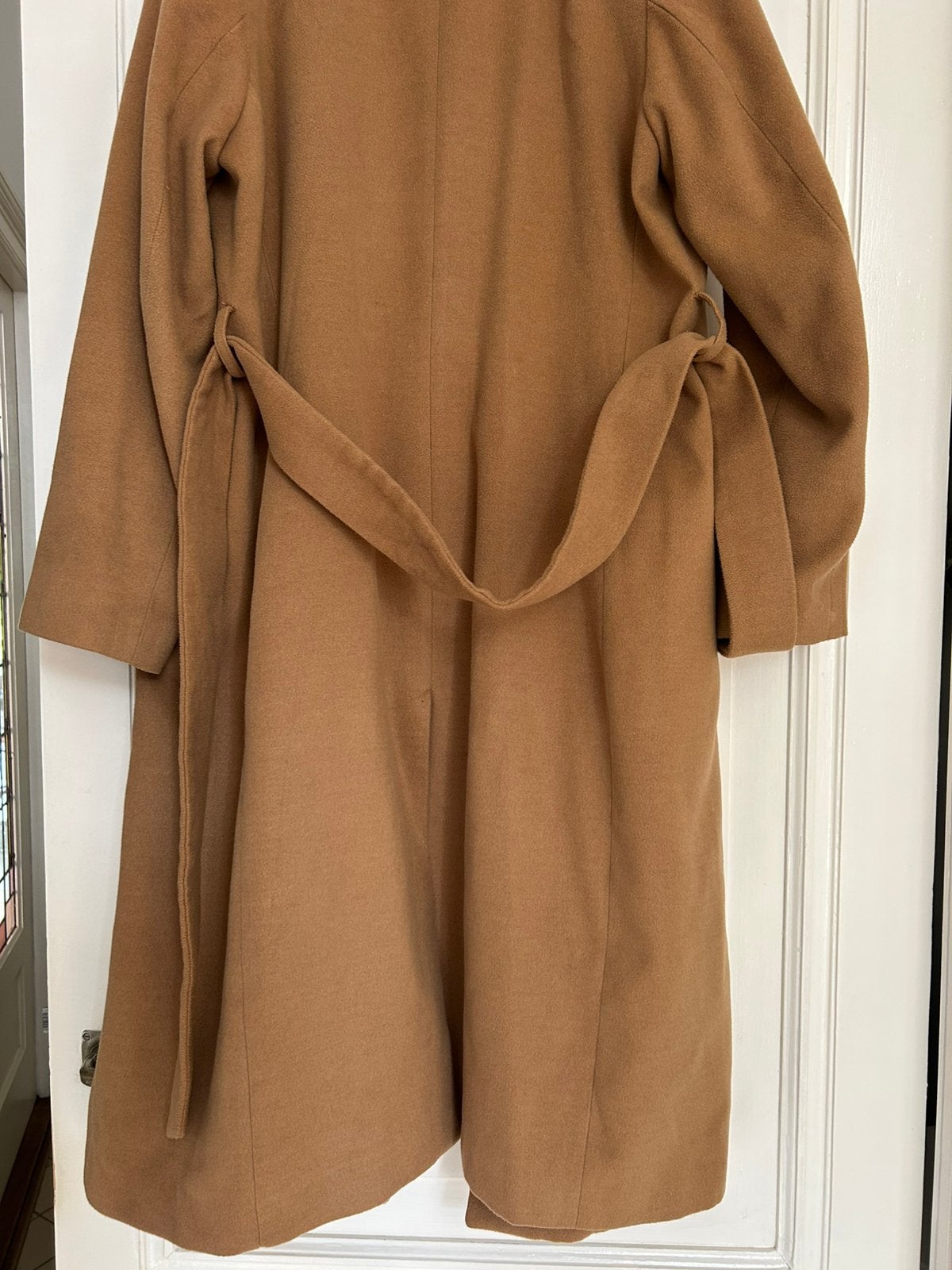 Camel mantel, Ophalen of Verzenden, Zo goed als nieuw, Maat 42/44 (L), Beige