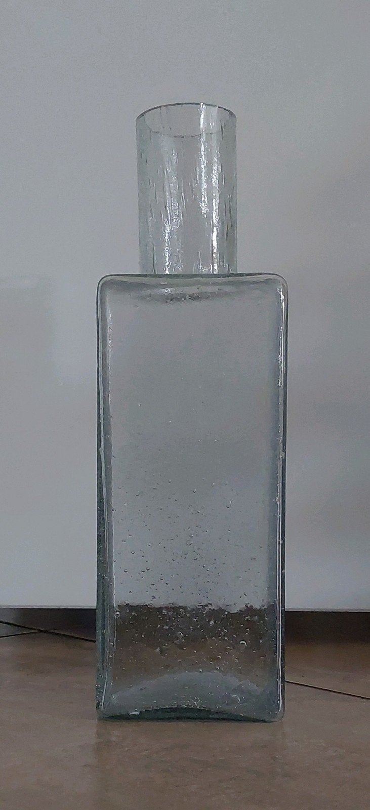 Vaas gerecycled glas bubbeleffect Urban Nature Culture, Ophalen of Verzenden, Zo goed als nieuw, Overige kleuren, Glas