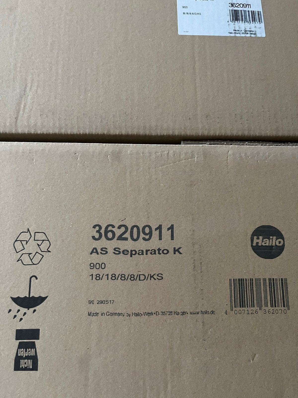 Div. Hailo AS Separato K Afvalscheidingssysteem 2x8L + 1x18L, 40 liter of meer, Ophalen of Verzenden, Nieuw, Kunststof