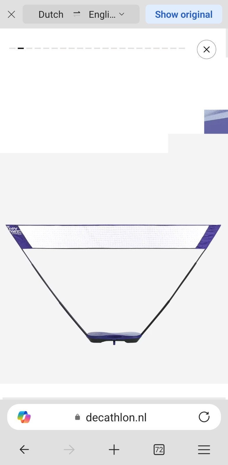 Badminton set met net en shuttles, Ophalen of Verzenden