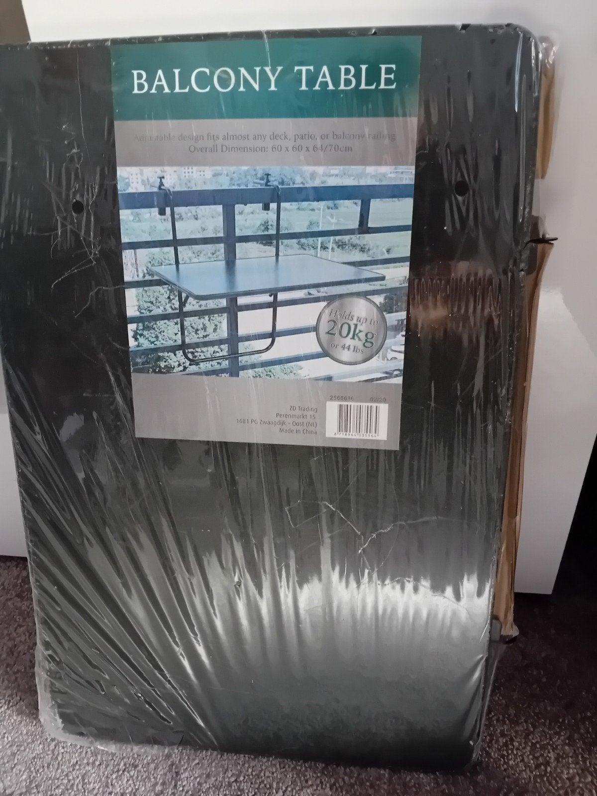 balkontafel, Ophalen, Nieuw, Minder dan 5 m², Folie