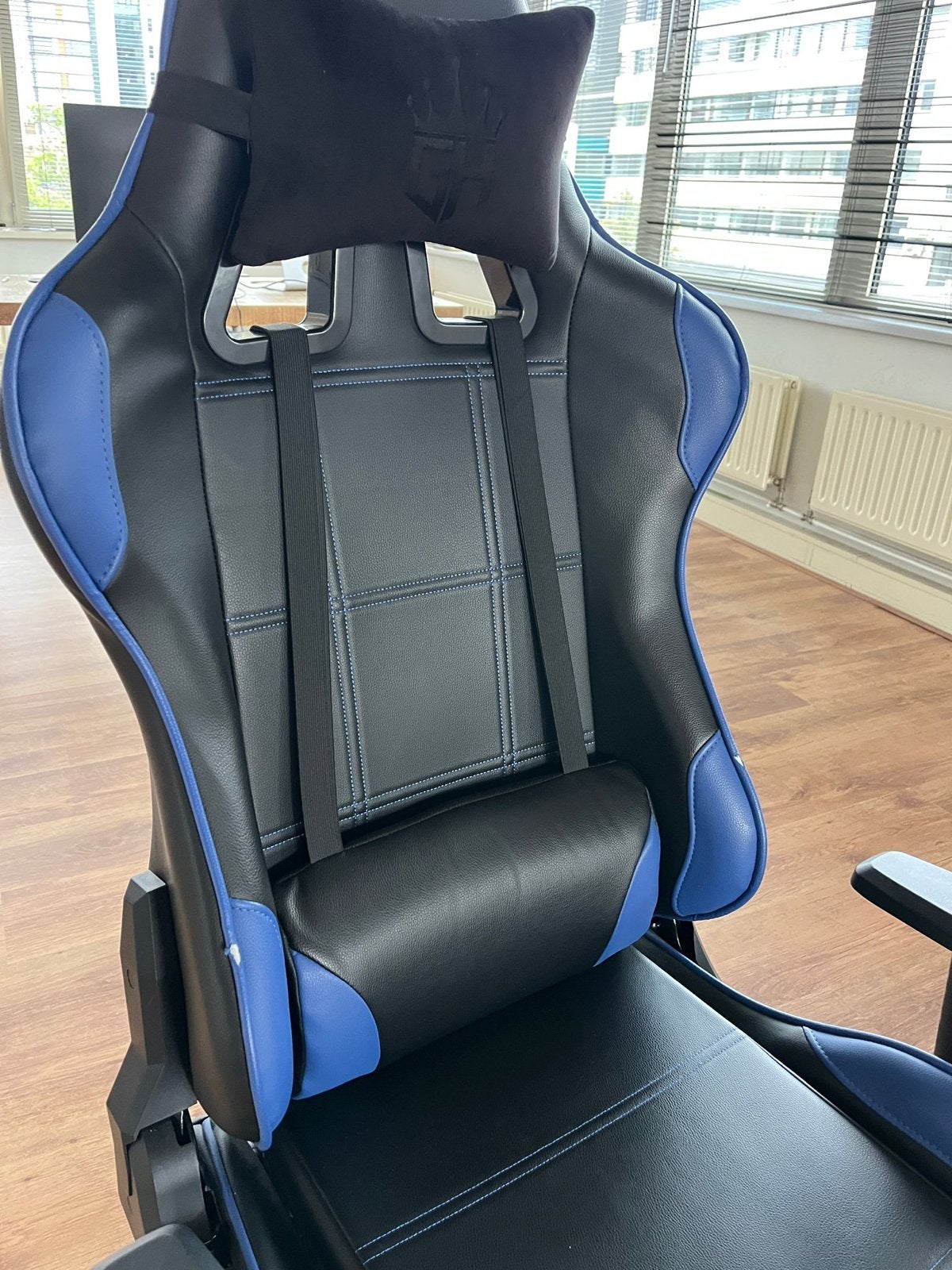 Gamestoel te koop, Ophalen, Gebruikt, Zwart, Bureaustoel