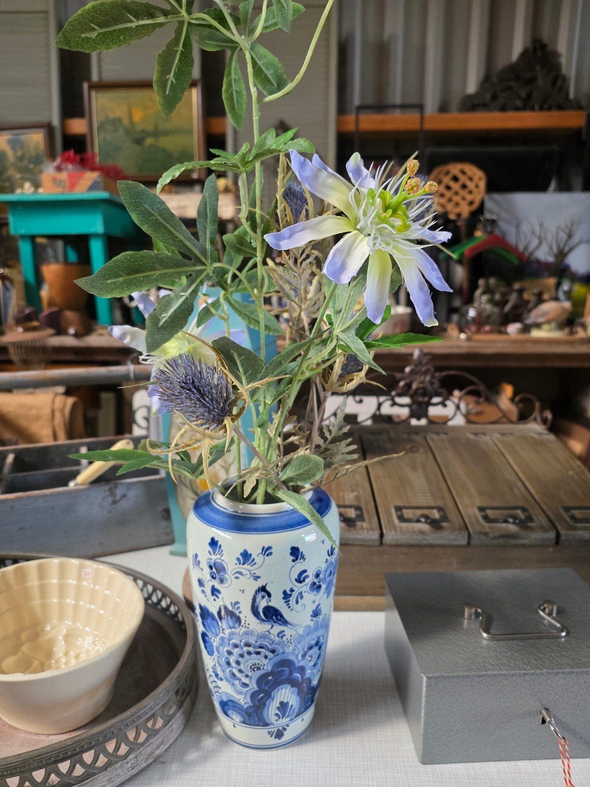 Brocante vaas, Ophalen